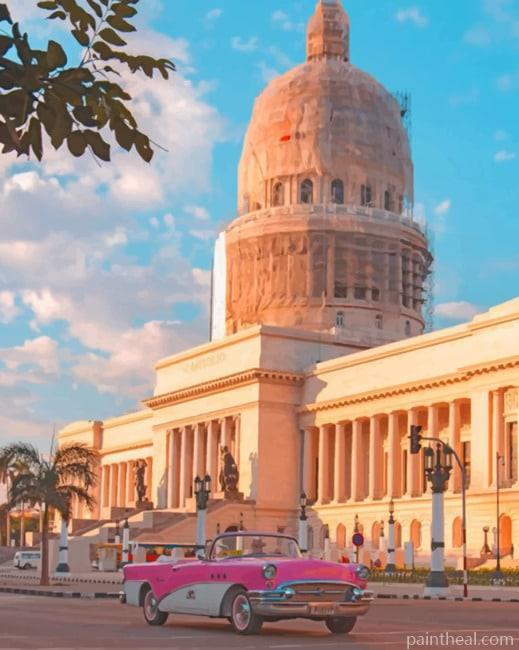 Parque Central Havana Cuba Painting By Numbers Kits
