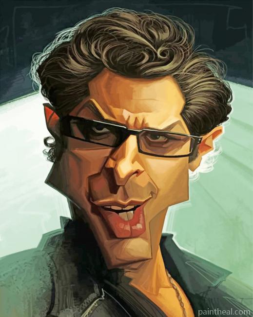 Caricature Ian Malcolm Painting By Numbers Kits