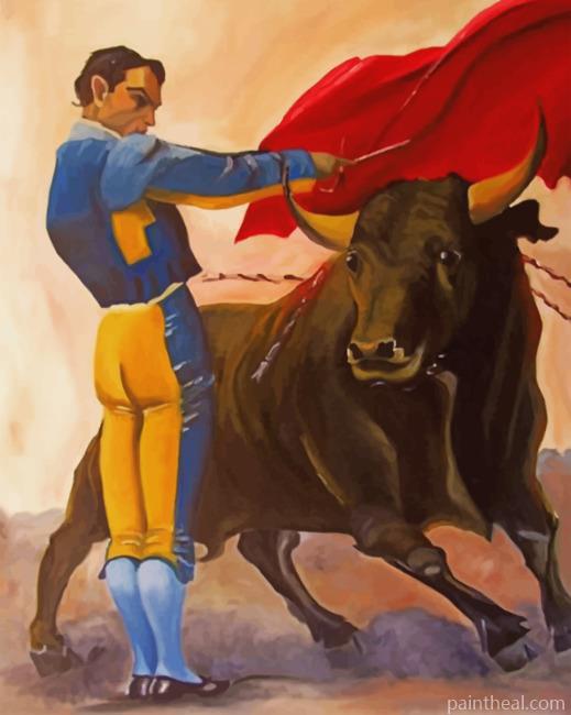 Aesthetic Bullfighter Painting By Numbers Kits