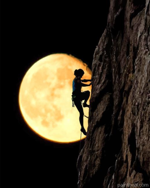 Woman Mountaineer Painting By Numbers Kits
