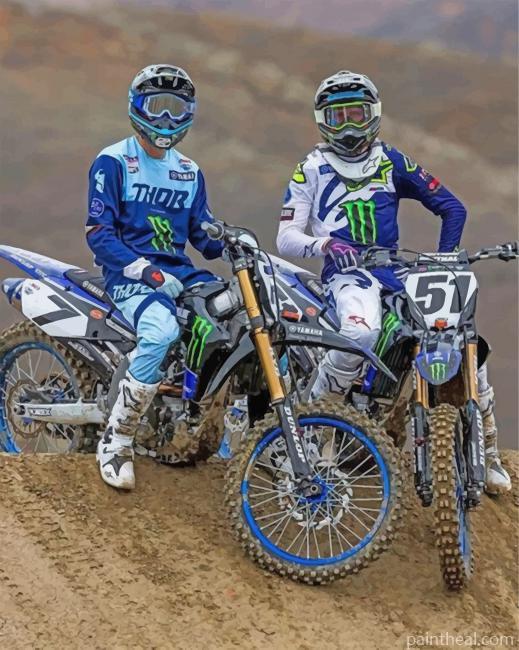 Dirt Bikes Painting By Numbers Kits