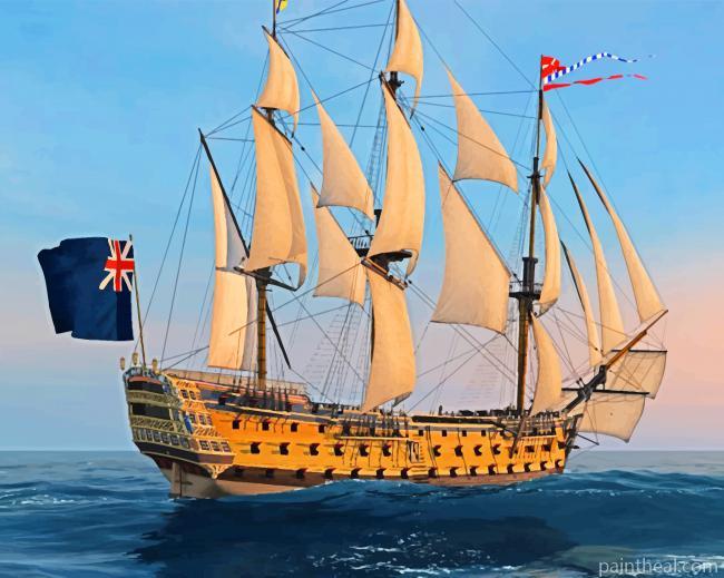 Aesthetic Hms Victory Painting By Numbers Kits