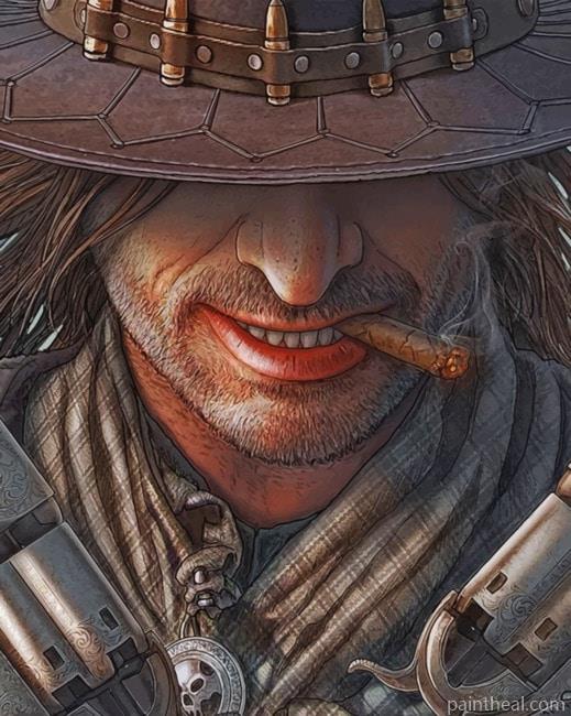 Western Gunslinger Painting By Numbers Kits