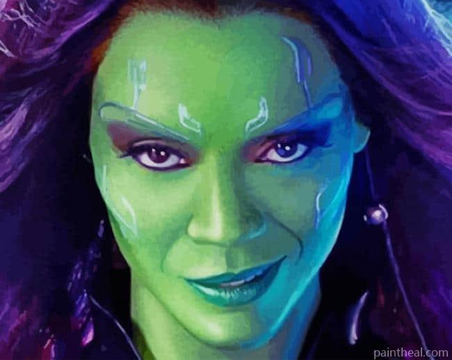 Gamora Superhero Painting By Numbers Kits
