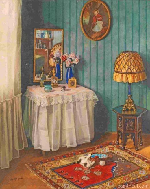 Vintage Room Corner Painting By Numbers Kits