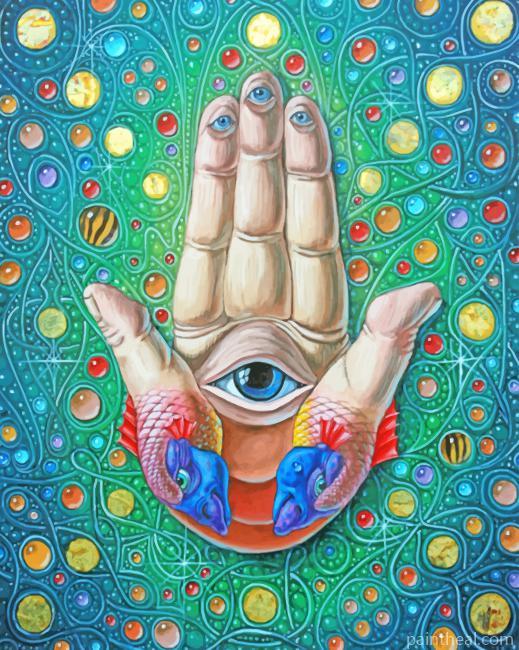 Aesthetic Hamsa Painting By Numbers Kits