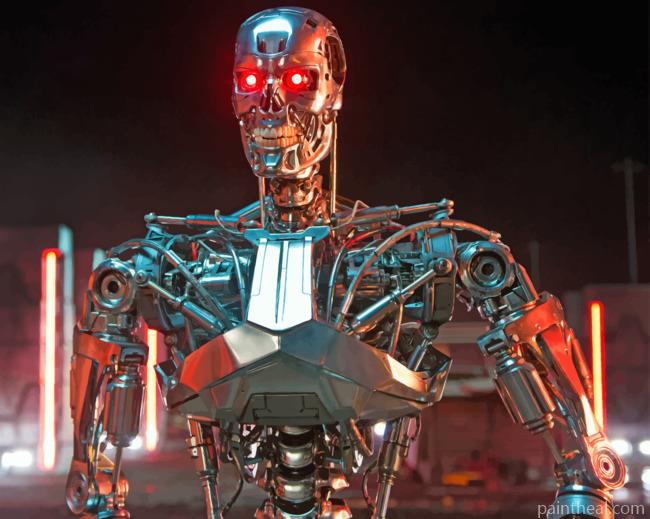 Terminator Robot Painting By Numbers Kits