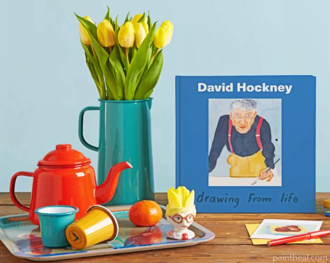 Aesthetic David Hockney Art Painting By Numbers Kits