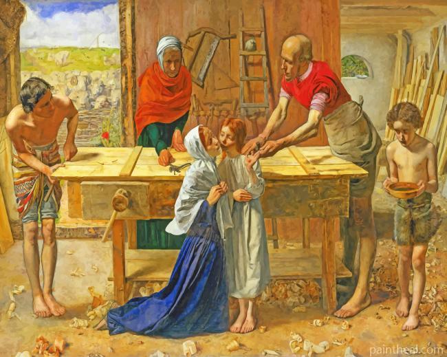 Christ In The House Of His Parents Painting By Numbers Kits