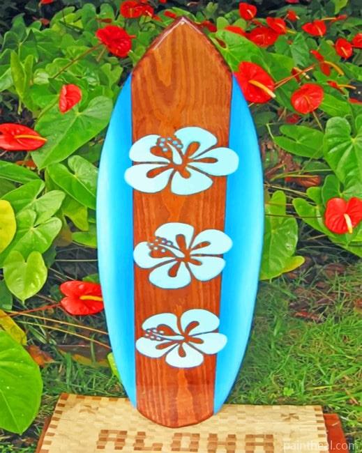 Aesthetic Surfboard Painting By Numbers Kits