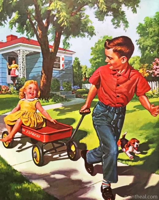 Siblings Painting By Numbers Kits