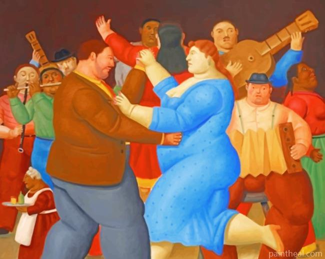 Fernando Botero Dancing Couple Painting By Numbers Kits