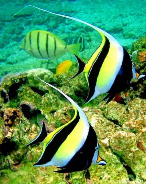 Fish Mauritius Lagoon Painting By Numbers Kits