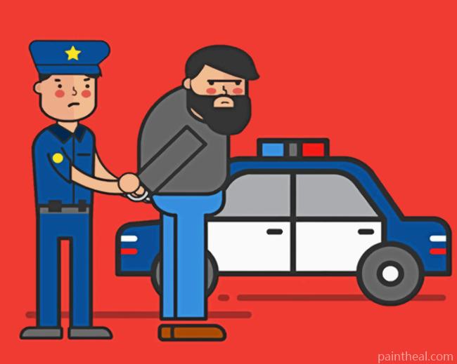 Police Illustration Painting By Numbers Kits