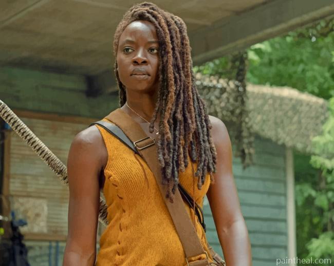 Michonne From The Walkinng Dead Painting By Numbers Kits