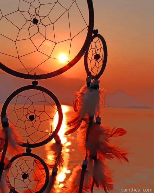 Sunset Dream Catcher Painting By Numbers Kits