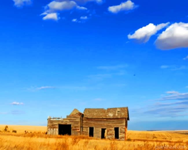 Rural Farm Barn Painting By Numbers Kits