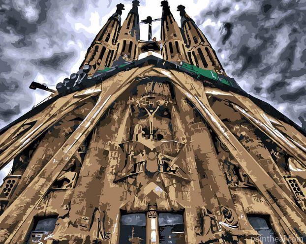 Sagrada Familia Barcelona Painting By Numbers Kits