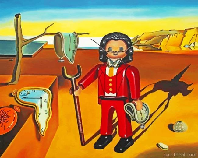 Melting Clock Salvador Dali Painting By Numbers Kits
