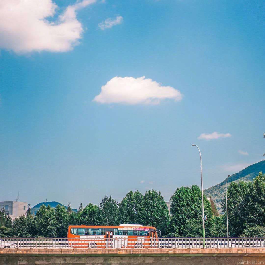 Bus In Seoul Korea Painting By Numbers Kits