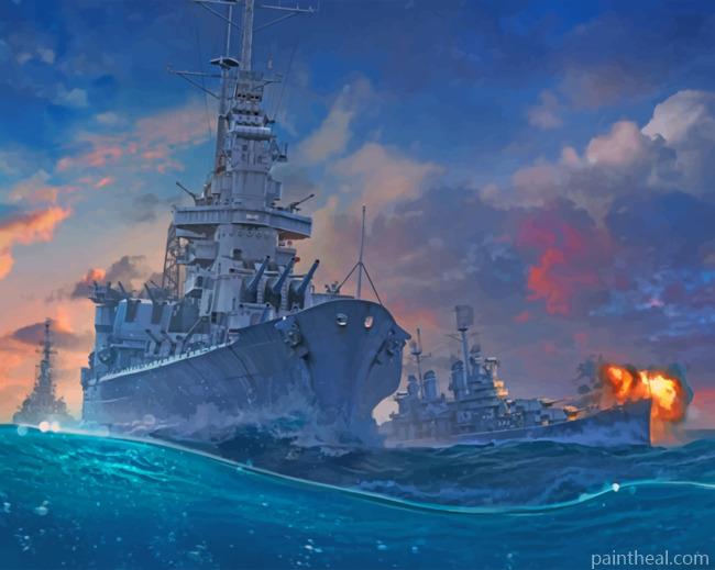 World Of Warships Painting By Numbers Kits
