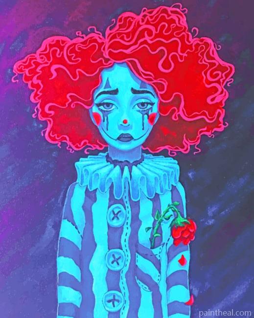 Little Clown Girl Painting By Numbers Kits