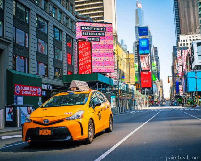 New York Taxi Painting By Numbers Kits