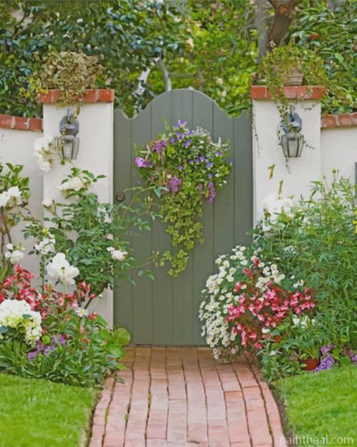 Garden Door Painting By Numbers Kits