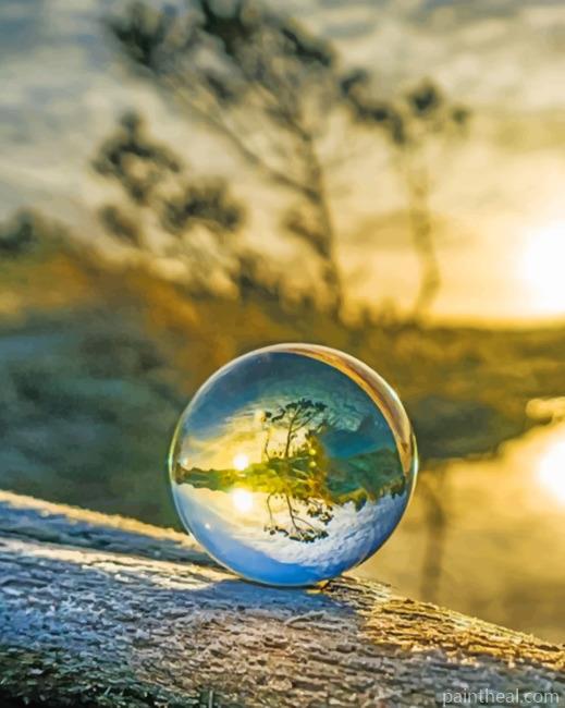 Clear Crystal Ball Painting By Numbers Kits