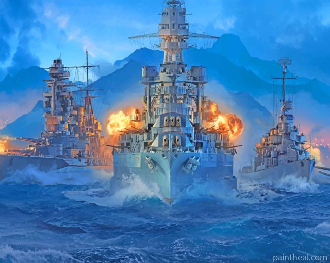 World Of Warships Legends Painting By Numbers Kits