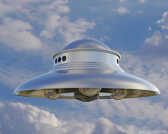 Flying Ufo Painting By Numbers Kits
