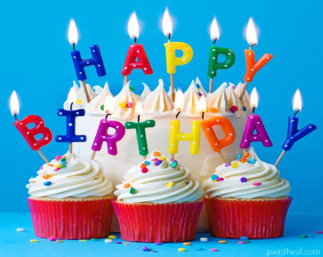 Birthday Cake Painting By Numbers Kits
