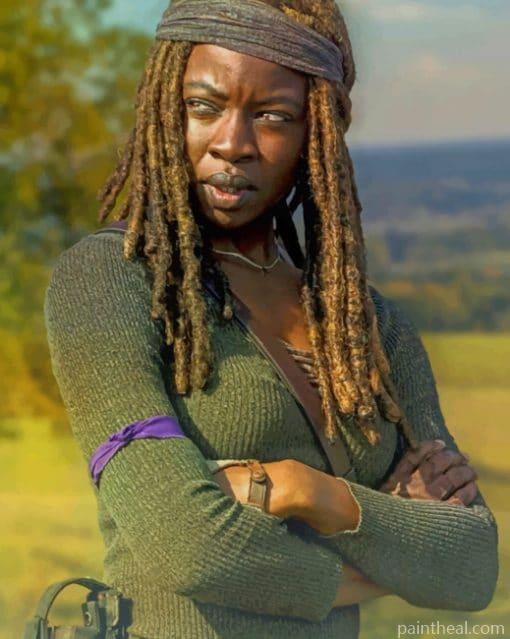 Michonne The Walkinng Dead Painting By Numbers Kits