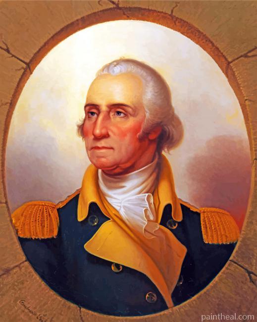 Vintage George Washington Painting By Numbers Kits