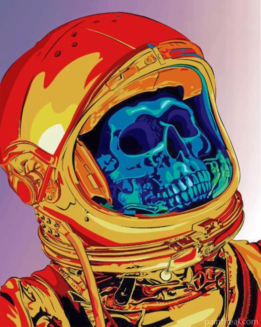 Astronaut Skull Painting By Numbers Kits