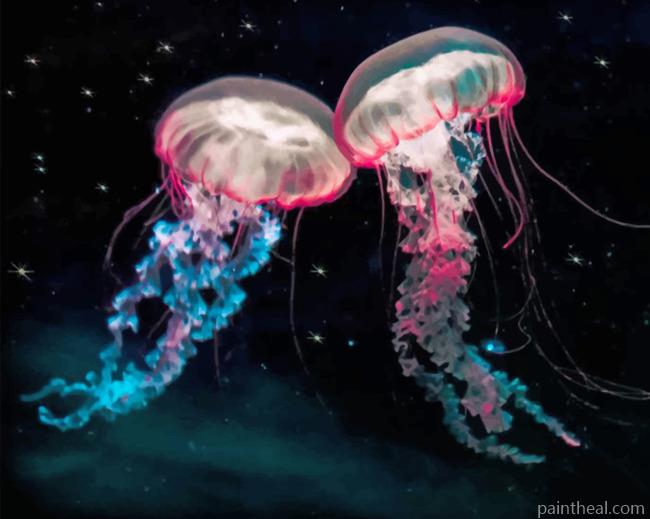 Galaxy Jellyfishes Painting By Numbers Kits