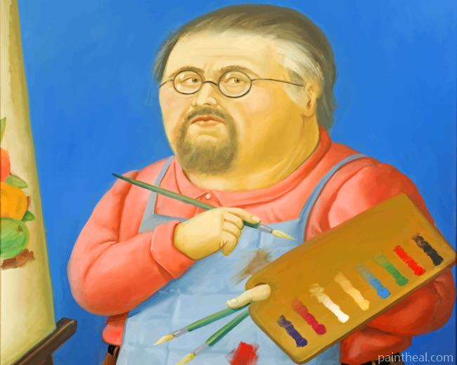 Botero Self Portrait Painting By Numbers Kits