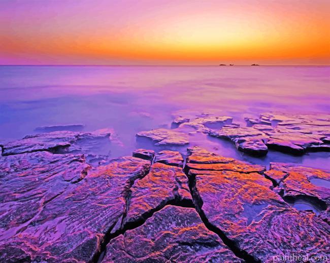 Perth Red Sky Painting By Numbers Kits