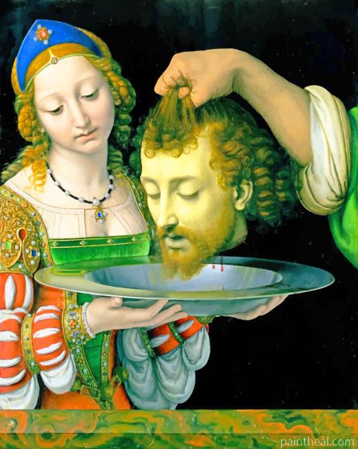 Salome With The Head Of John The Baptist Painting By Numbers Kits