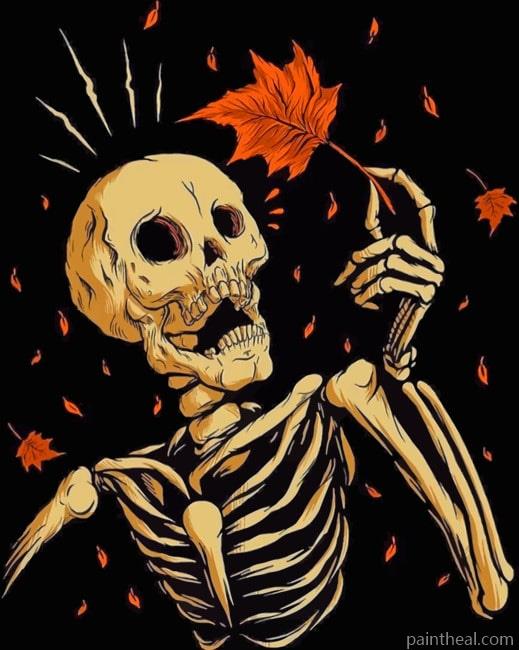 Skeleton Art Painting By Numbers Kits