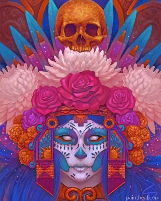 Sugar Skull Painting By Numbers Kits