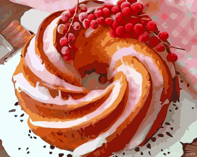 Delicious Cake Painting By Numbers Kits