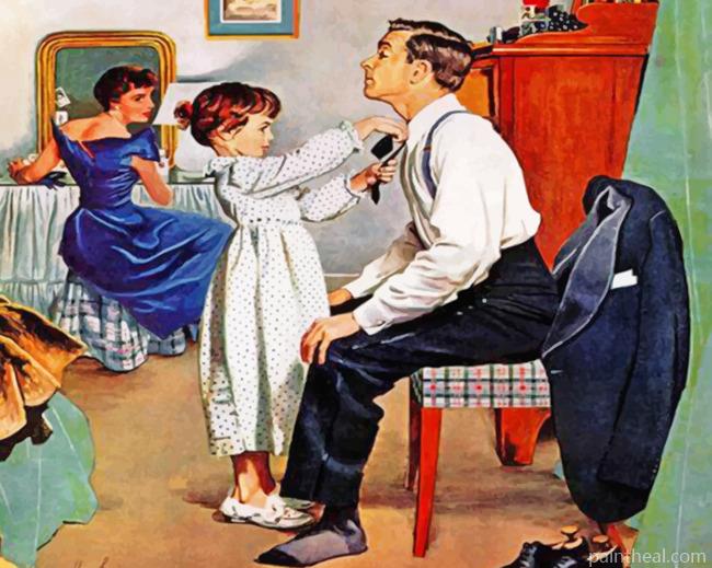 Fixing Father's Tie Painting By Numbers Kits
