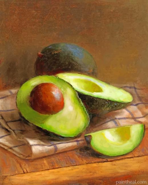 Aesthetic Avocado Painting By Numbers Kits