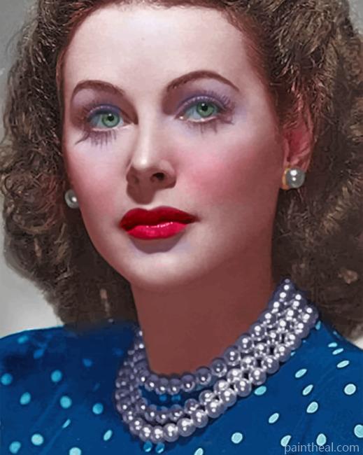 Beautiful Hedy Lamarr Painting By Numbers Kits