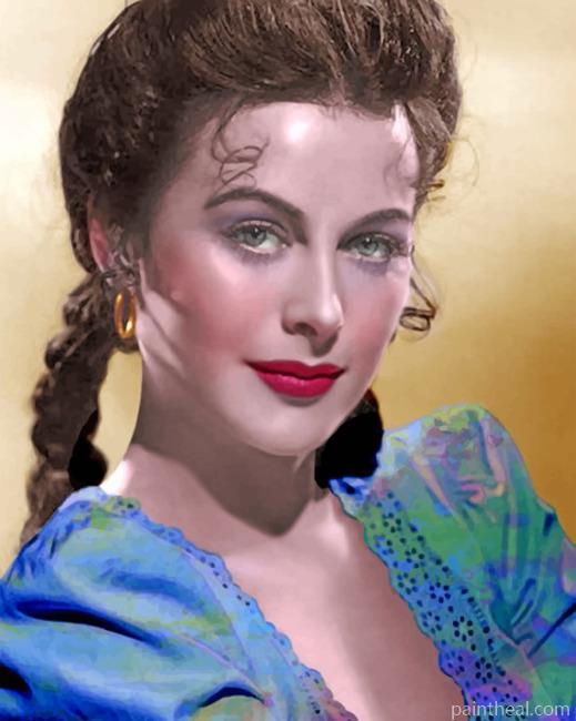 Aesthetic Hedy Lamarr Painting By Numbers Kits