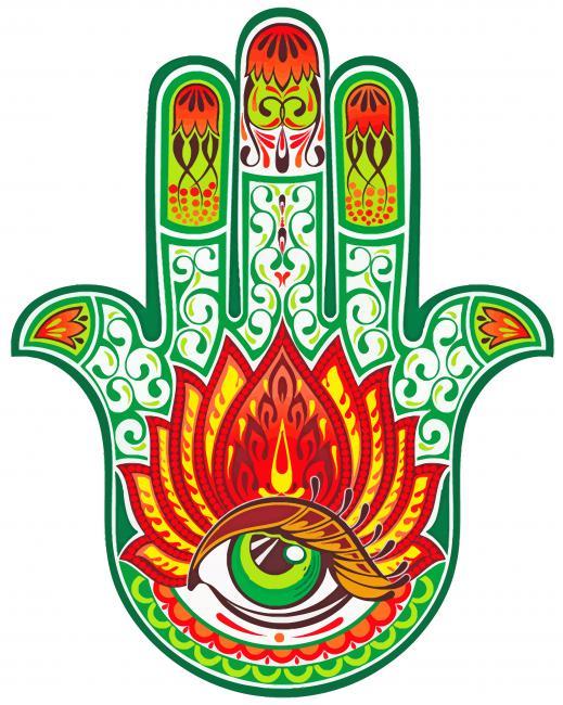 Green Hamsa Painting By Numbers Kits