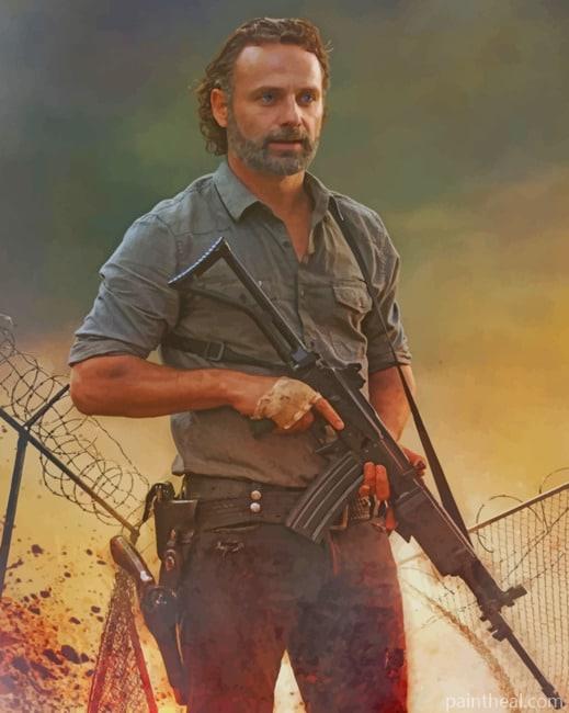 Rick Grimes Painting By Numbers Kits