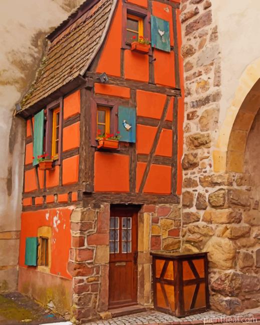 Aesthetic French House Painting By Numbers Kits