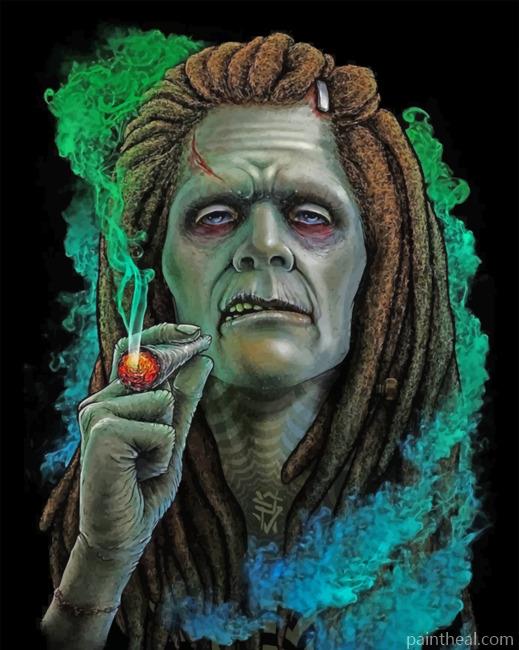 Frankenstein Smoking Painting By Numbers Kits